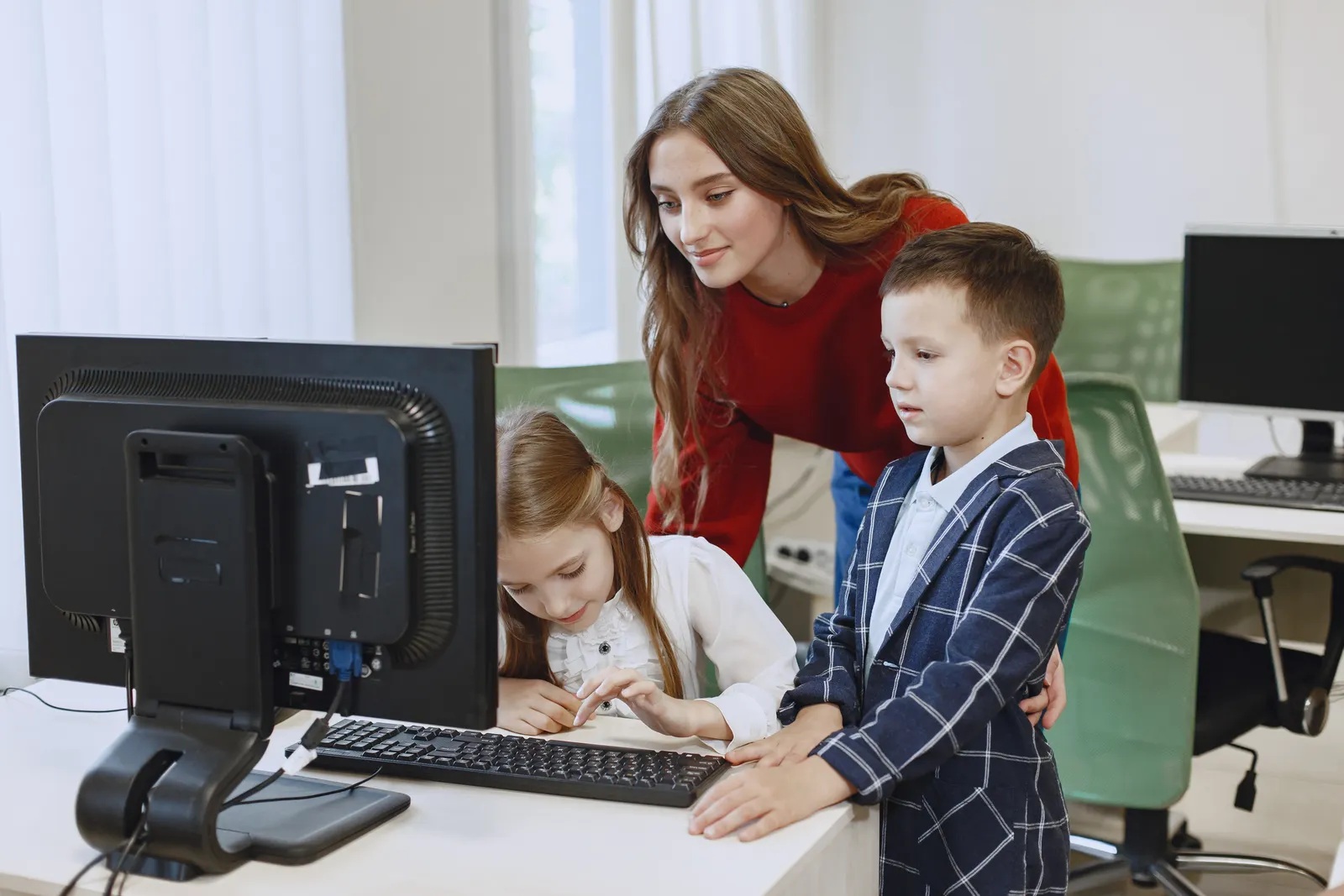 Computer lab at AMS School Hyderabad